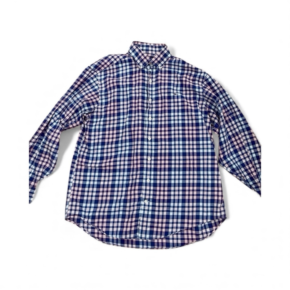 ✨HOST PICK✨VINEYARD VINES Whale Shirt L 100% Cotton Button-Down Shirt EUC